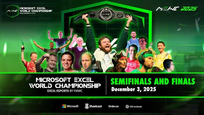 Ad promoting Microsoft Excel World Championships