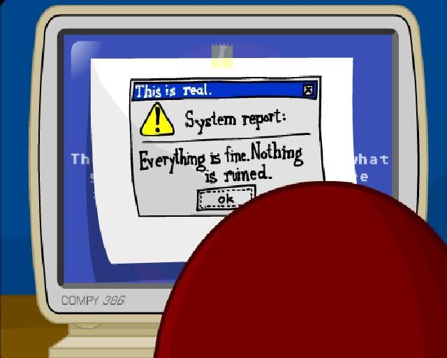 Still from Strong Bad email - Homestar Runner comic